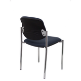 Silla de oficina Piqueras y Crespo Styl Bali - Chasis cromado - Ref. fabricante 27CRBALI100 - Gris Oscuro