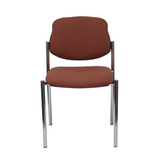 Silla de oficina Piqueras y Crespo Styl Bali - Chasis cromado - Ref. fabricante 27CRBALI100 - Marron