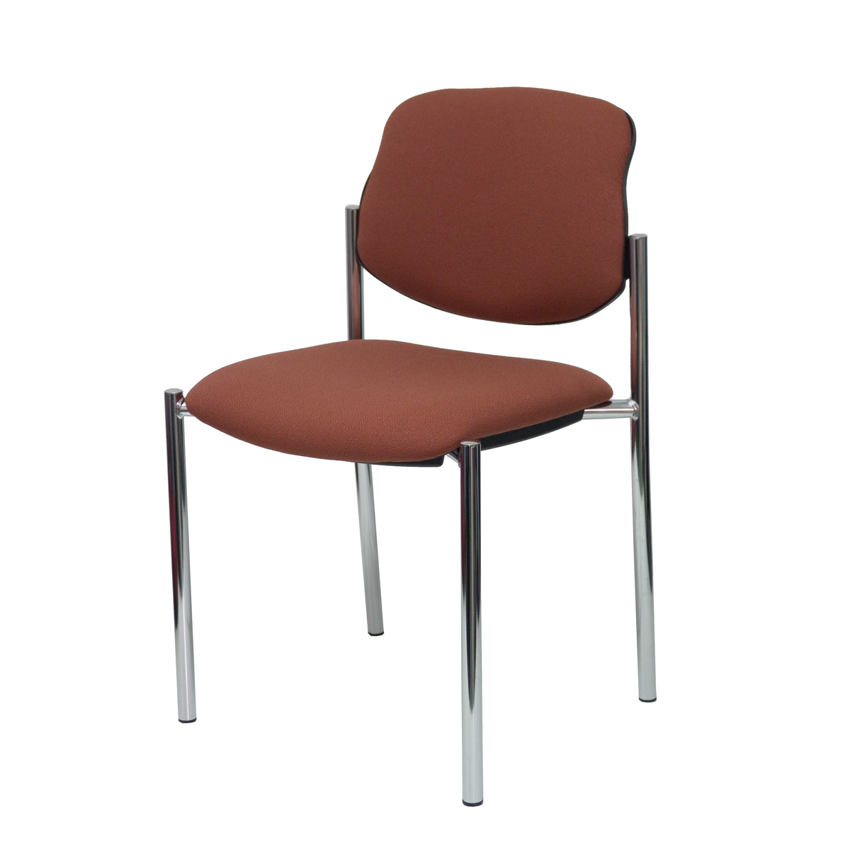 Silla de oficina Piqueras y Crespo Styl Bali - Chasis cromado - Ref. fabricante 27CRBALI100 - Marron