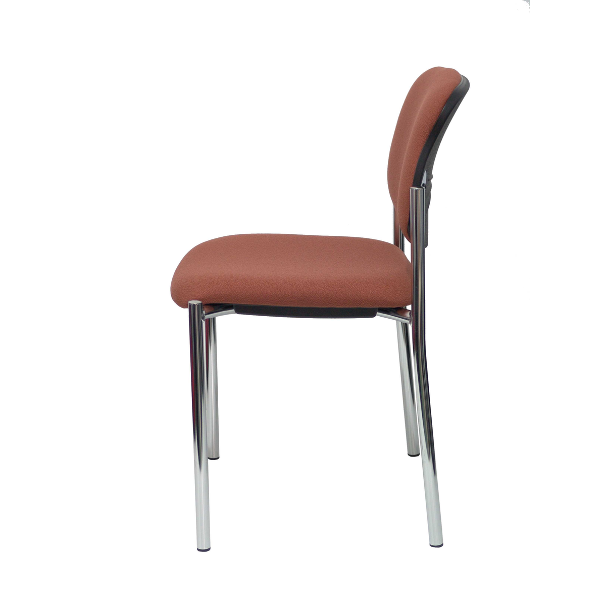 Silla de oficina Piqueras y Crespo Styl Bali - Chasis cromado - Ref. fabricante 27CRBALI100 - Marron