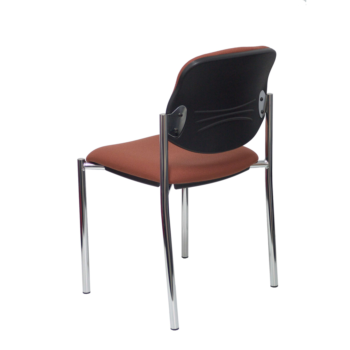 Silla de oficina Piqueras y Crespo Styl Bali - Chasis cromado - Ref. fabricante 27CRBALI100 - Marron