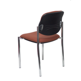 Silla de oficina Piqueras y Crespo Styl Bali - Chasis cromado - Ref. fabricante 27CRBALI100 - Marron