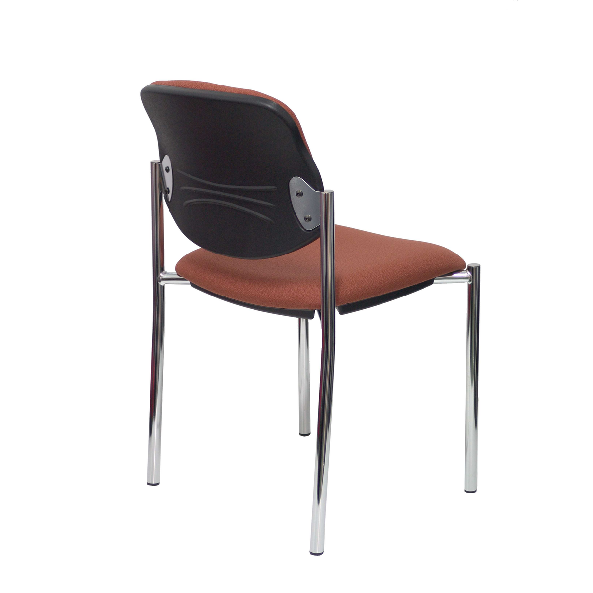 Silla de oficina Piqueras y Crespo Styl Bali - Chasis cromado - Ref. fabricante 27CRBALI100 - Marron