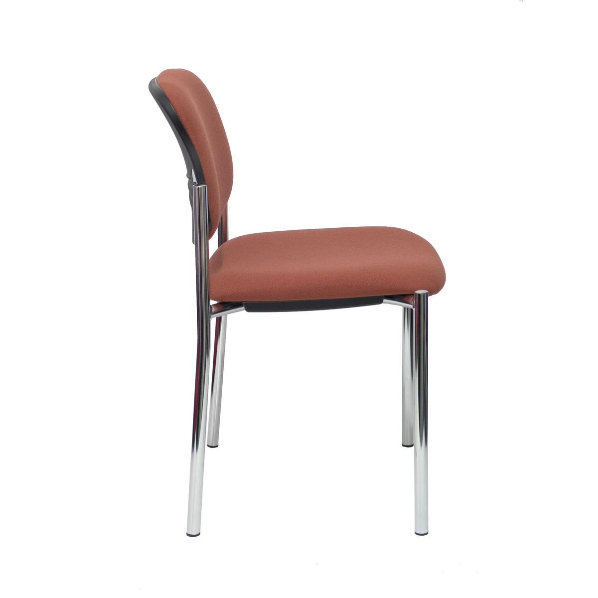 Silla de oficina Piqueras y Crespo Styl Bali - Chasis cromado - Ref. fabricante 27CRBALI100 - Marron