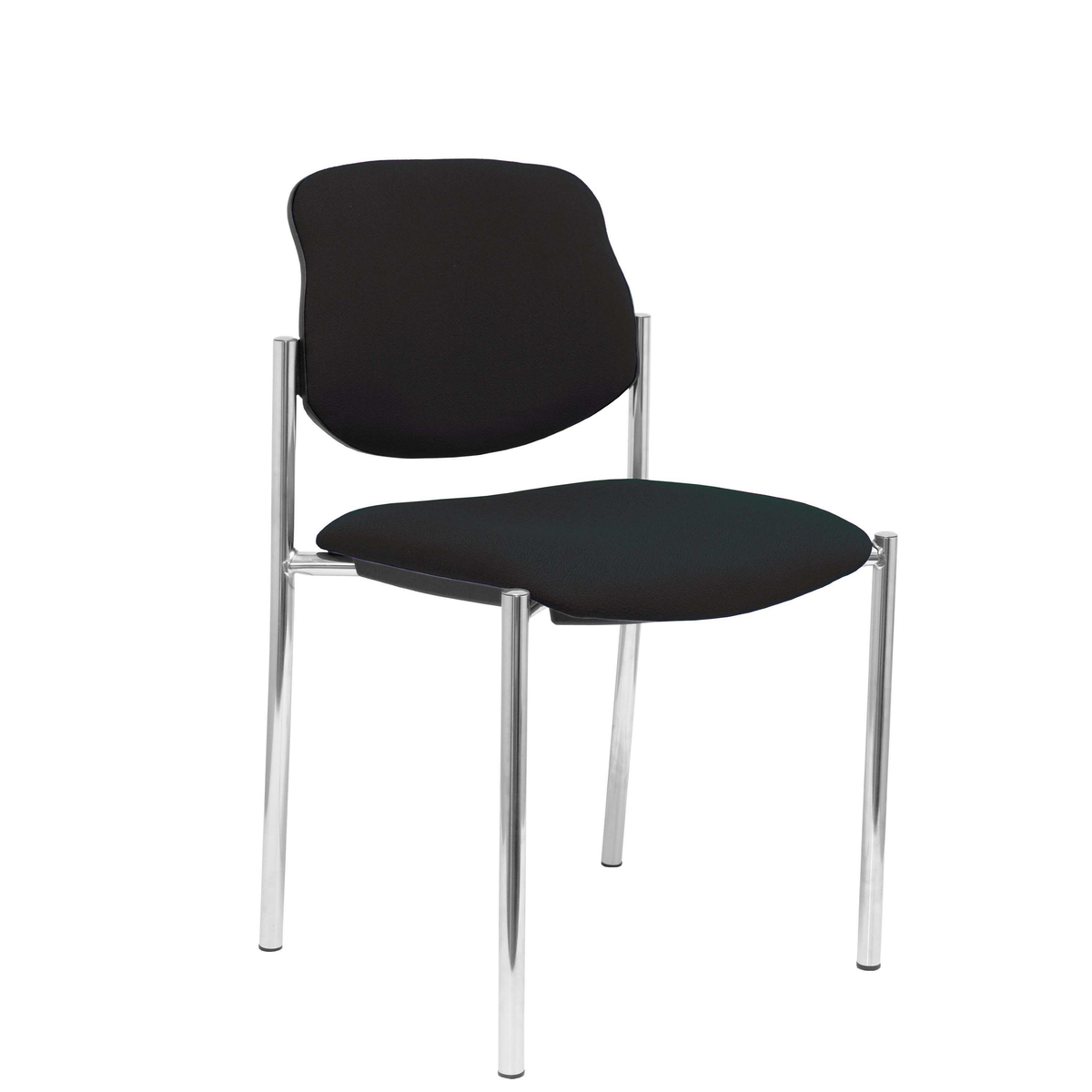 Silla de oficina Piqueras y Crespo Styl Bali - Chasis cromado - Ref. fabricante 27CRBALI100 - Negro