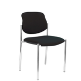 Silla de oficina Piqueras y Crespo Styl Bali - Chasis cromado - Ref. fabricante 27CRBALI100 - Negro