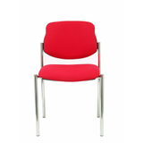 Silla de oficina Piqueras y Crespo Styl Bali - Chasis cromado - Ref. fabricante 27CRBALI100 - Rojo