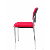 Silla de oficina Piqueras y Crespo Styl Bali - Chasis cromado - Ref. fabricante 27CRBALI100 - Rojo