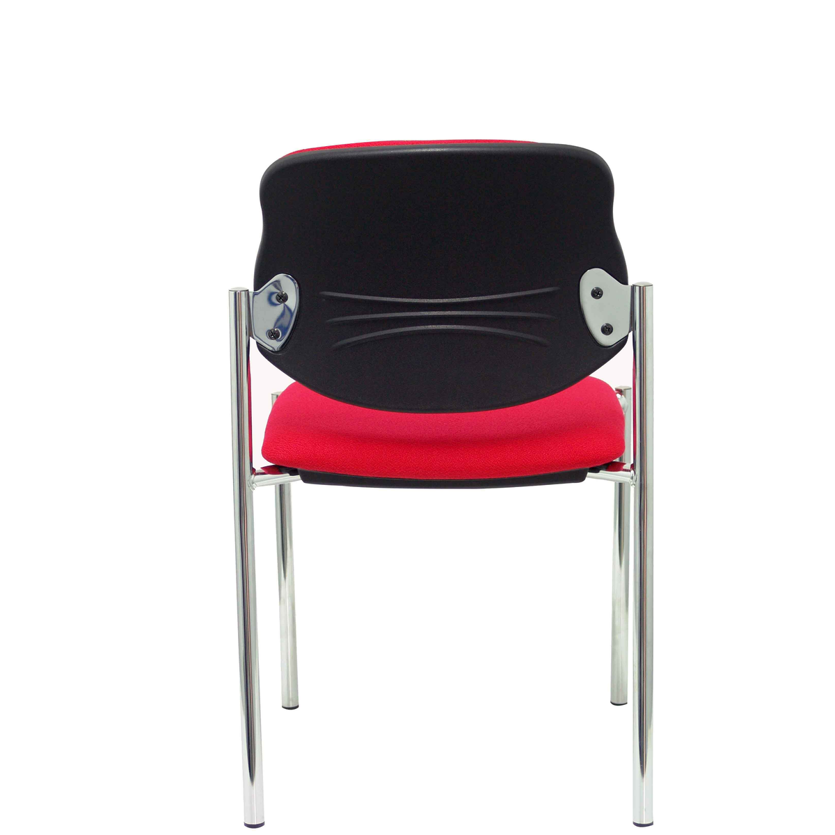 Silla de oficina Piqueras y Crespo Styl Bali - Chasis cromado - Ref. fabricante 27CRBALI100 - Rojo