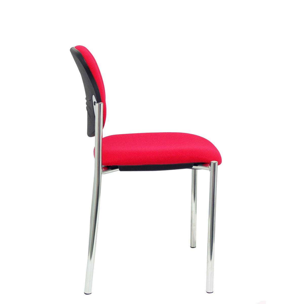 Silla de oficina Piqueras y Crespo Styl Bali - Chasis cromado - Ref. fabricante 27CRBALI100 - Rojo