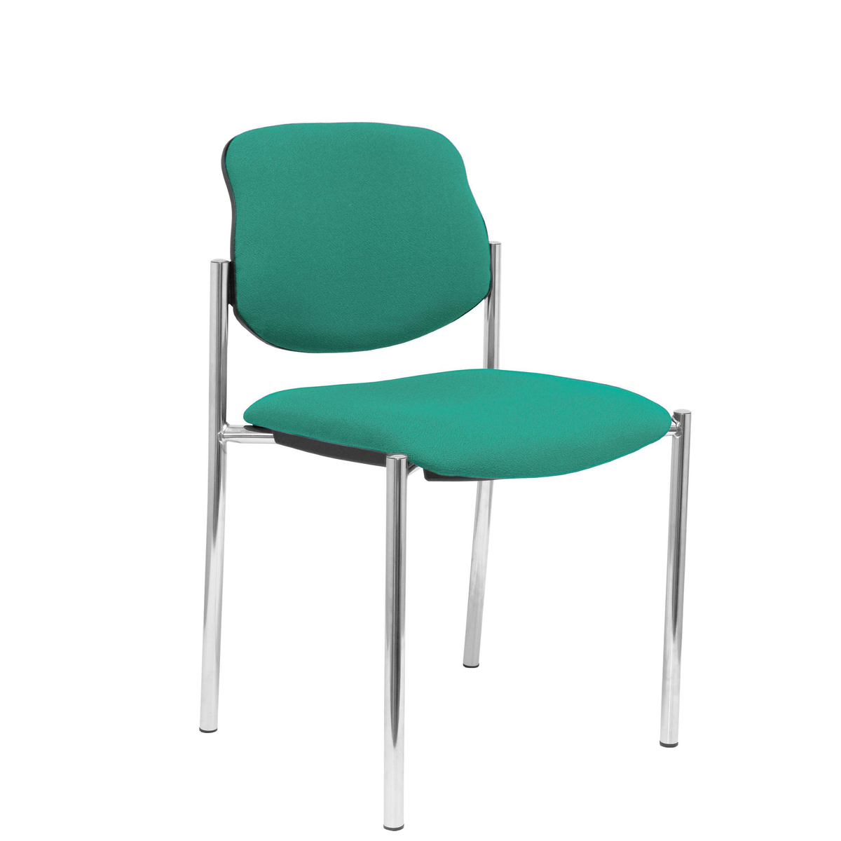 Silla de oficina Piqueras y Crespo Styl Bali - Chasis cromado - Ref. fabricante 27CRBALI100 - Verde Esmeralda