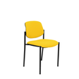 Silla de oficina Piqueras y Crespo Styl Bali - Chasis negro - Colores - Amarillo