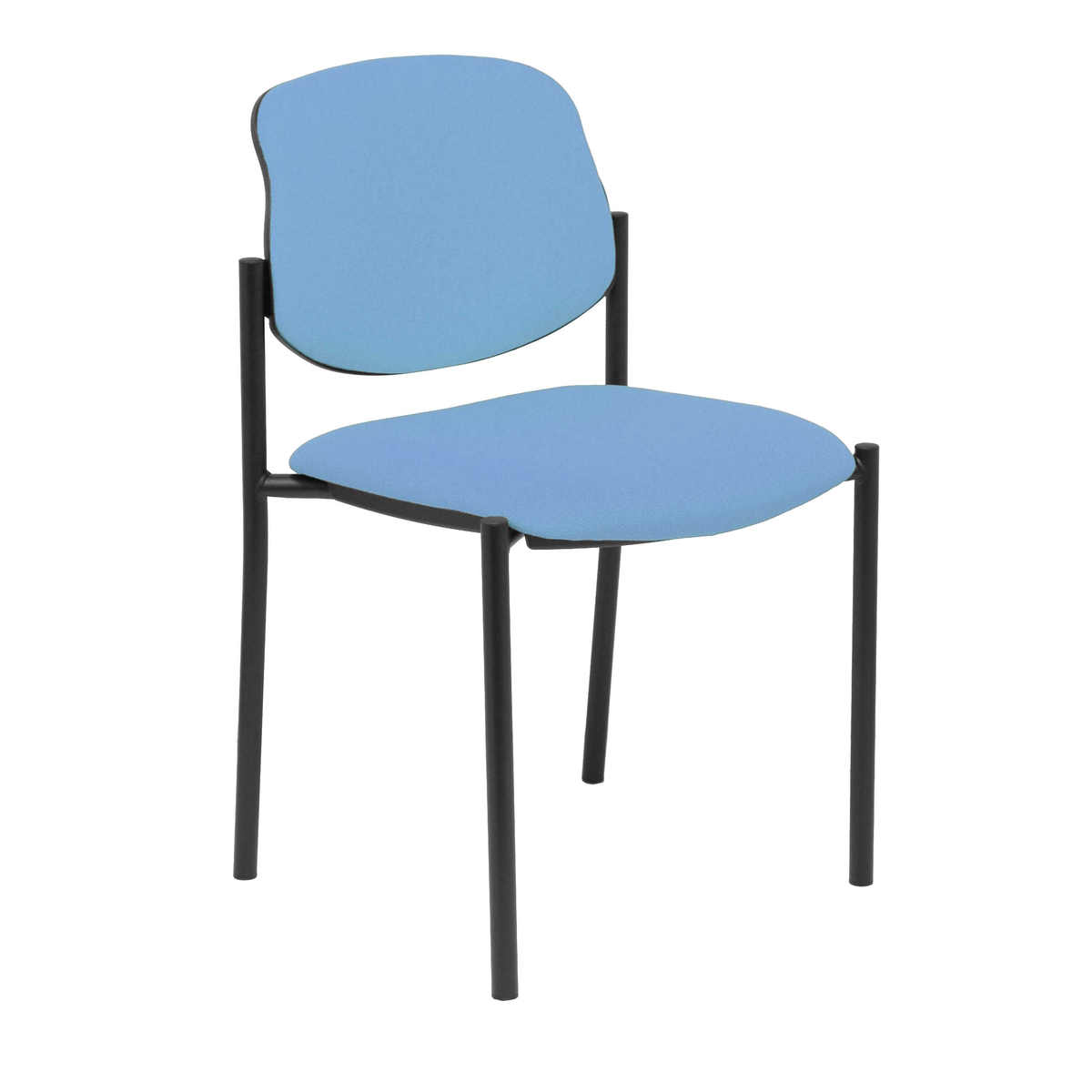 Silla de oficina Piqueras y Crespo Styl Bali - Chasis negro - Colores - Azul Cielo