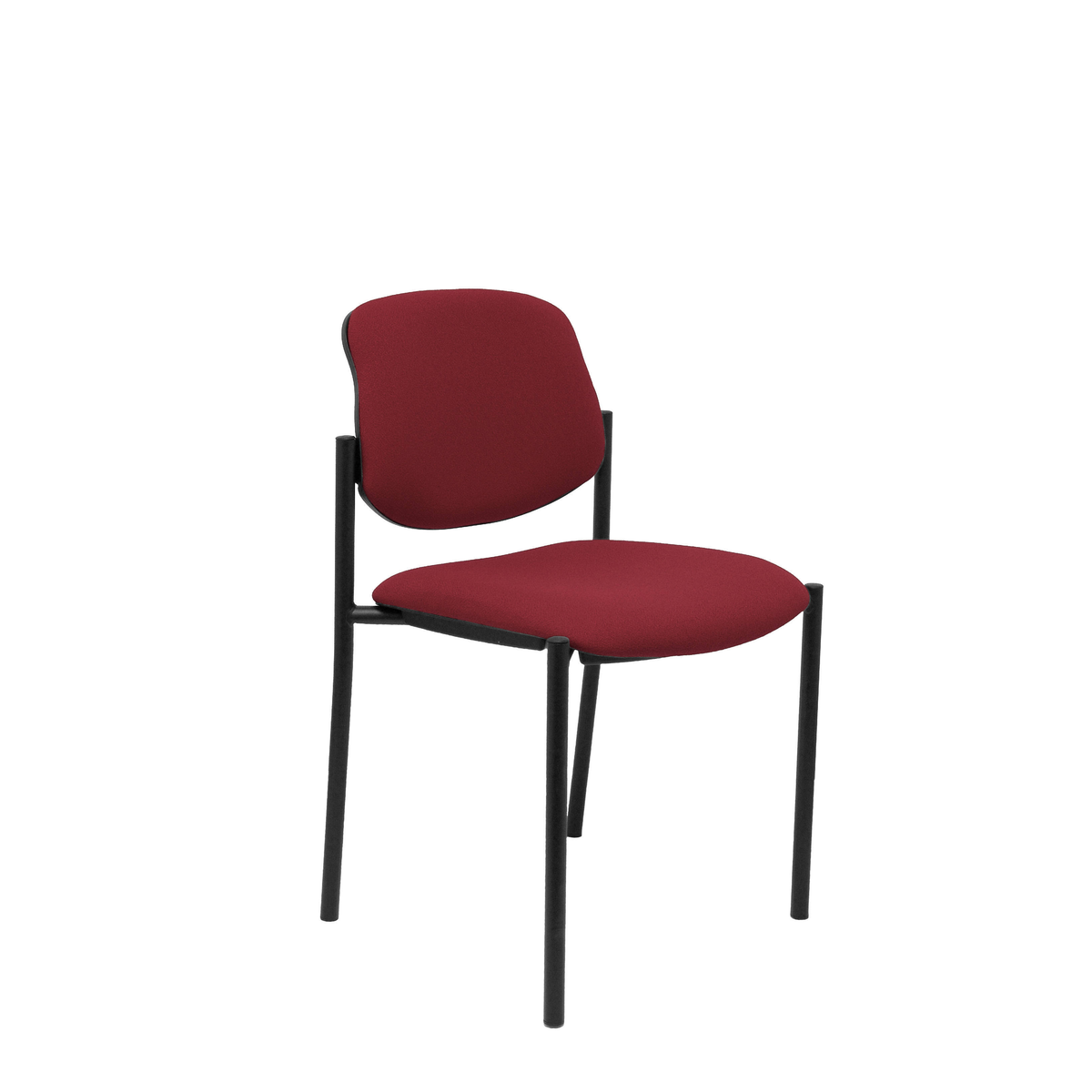 Silla de oficina Piqueras y Crespo Styl Bali - Chasis negro - Colores - Granate