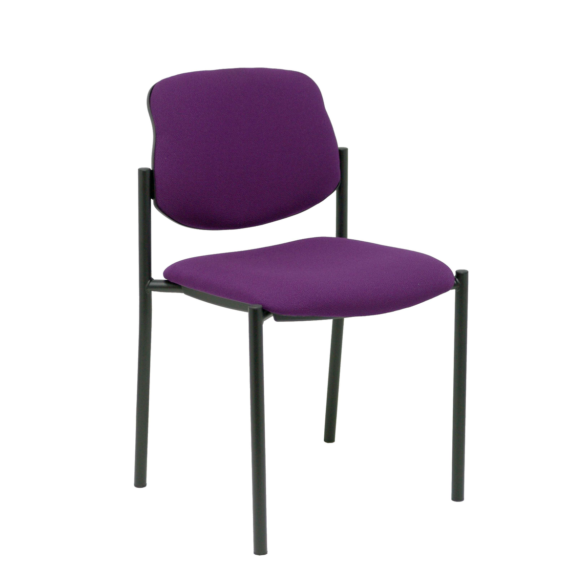 Silla de oficina Piqueras y Crespo Styl Bali - Chasis negro - Colores - Morado