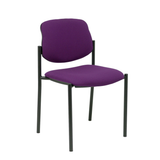 Silla de oficina Piqueras y Crespo Styl Bali - Chasis negro - Colores - Morado