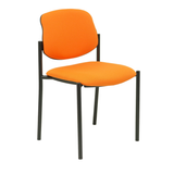 Silla de oficina Piqueras y Crespo Styl Bali - Chasis negro - Colores - Naranja