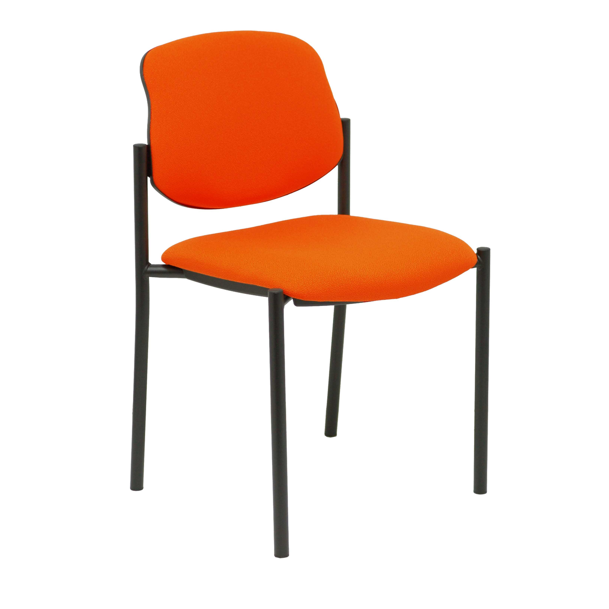 Silla de oficina Piqueras y Crespo Styl Bali - Chasis negro - Colores - Naranja Oscuro