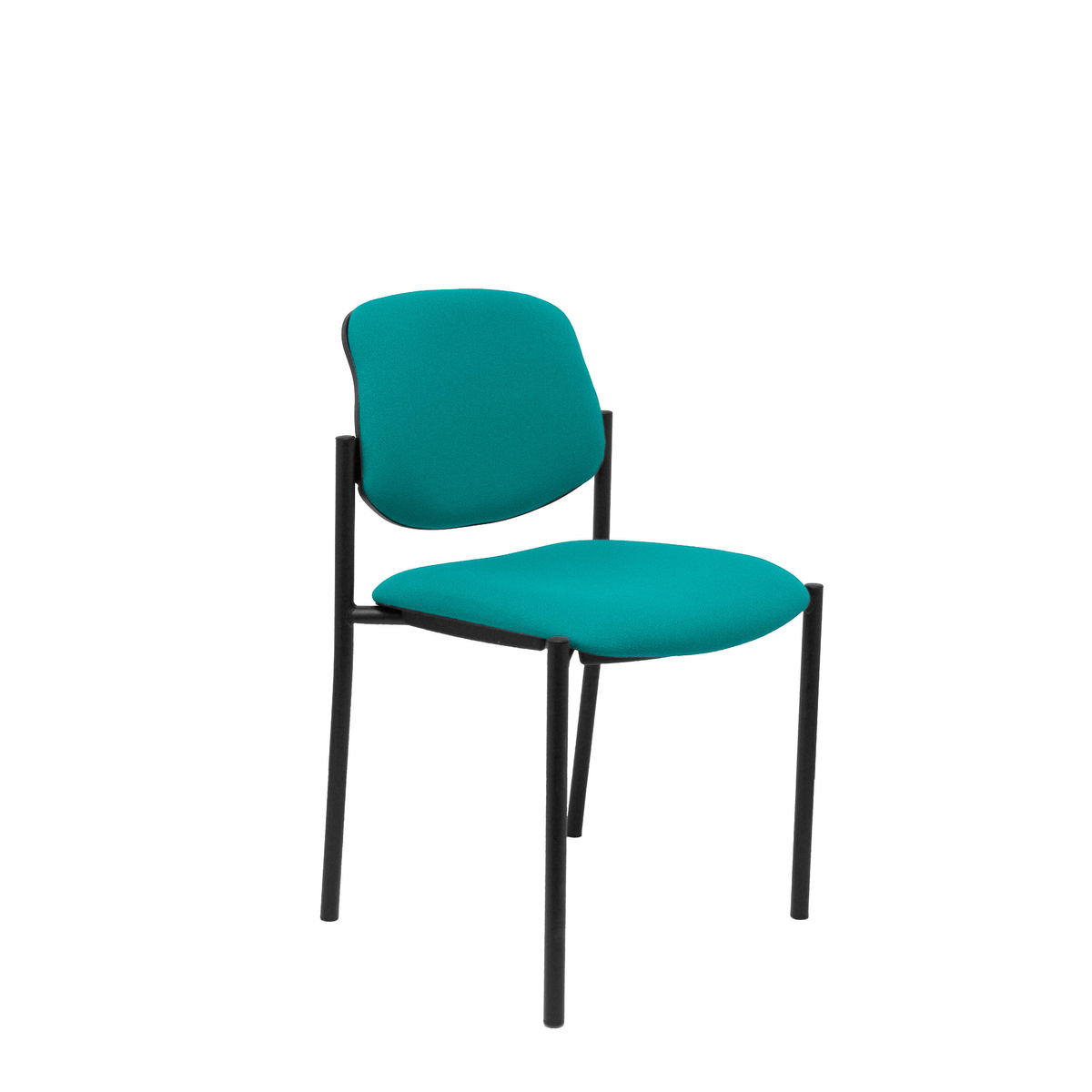 Silla de oficina Piqueras y Crespo Styl Bali - Chasis negro - Colores - Turquesa
