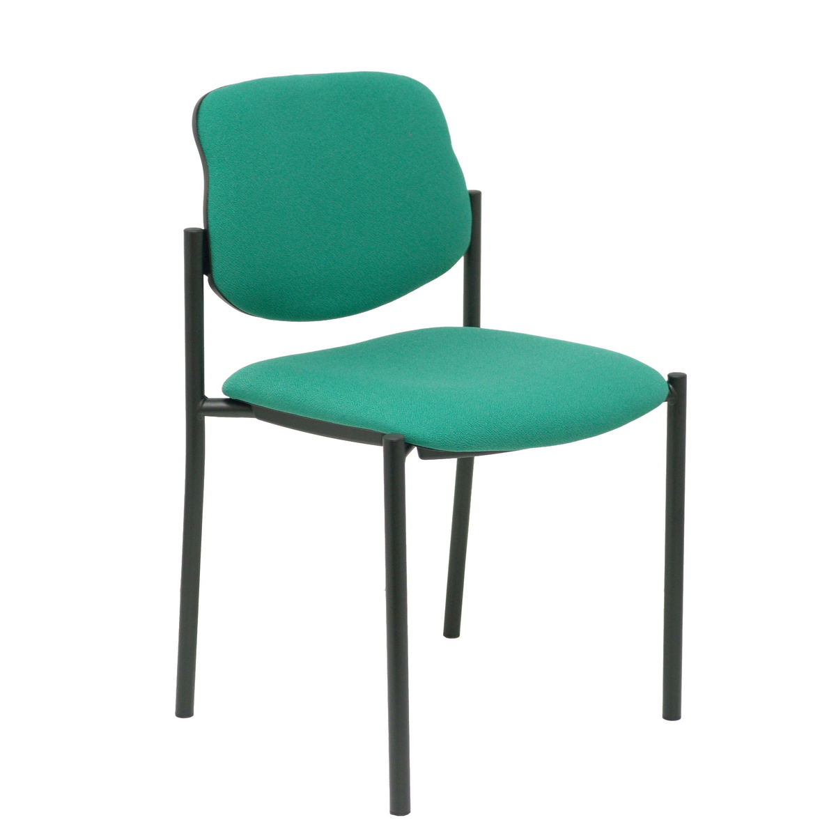 Silla de oficina Piqueras y Crespo Styl Bali - Chasis negro - Colores - Verde Esmeralda