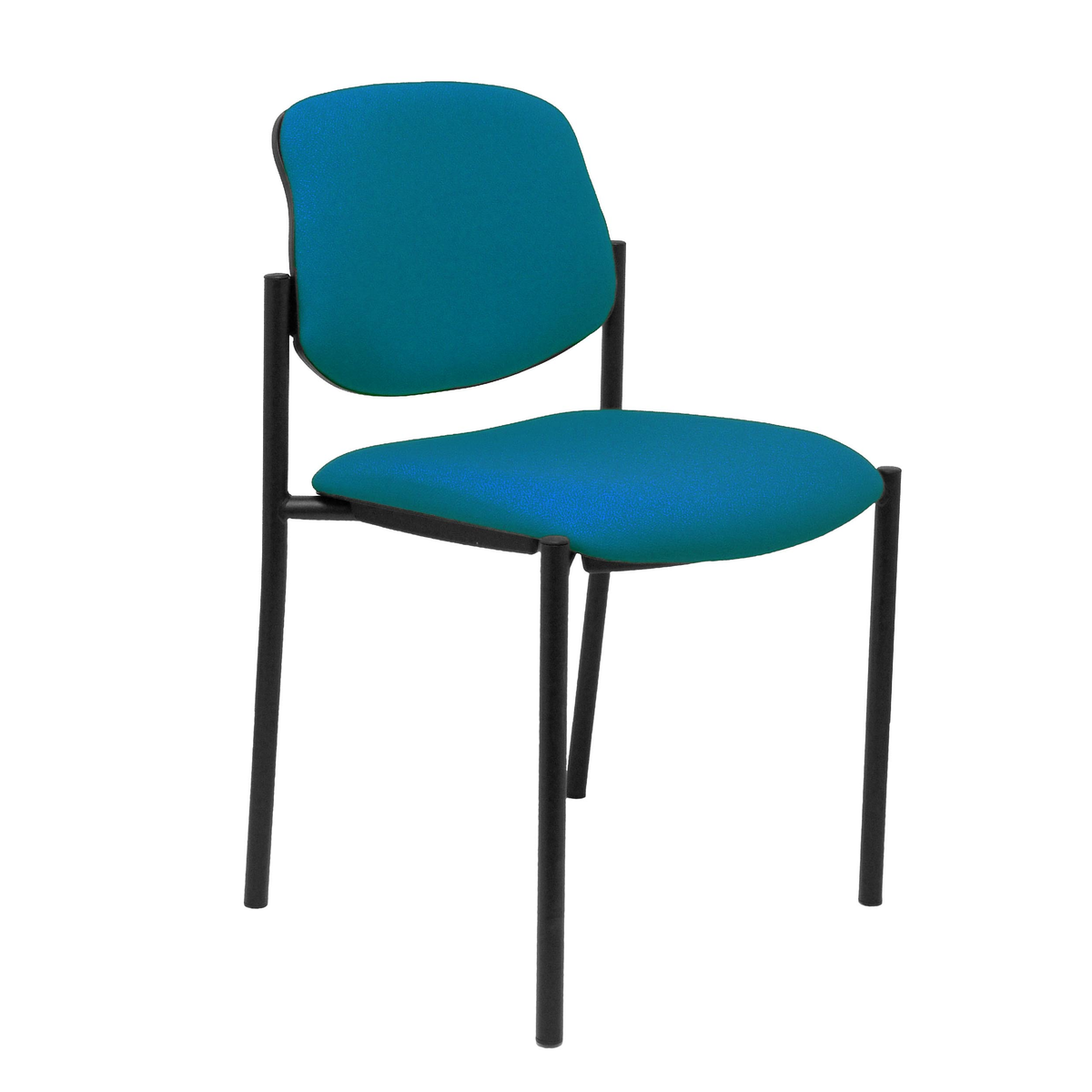 Silla de oficina Piqueras y Crespo Styl Bali - Chasis negro - Colores - Verde Petroleo
