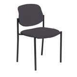 Silla de oficina Piqueras y Crespo Styl Bali - Chasis negro - Tonos neutros - Gris Oscuro