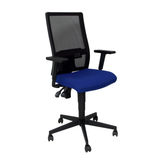 Silla de oficina Piqueras y Crespo Taktik Malla + Aran + Bali - Negro / Azul