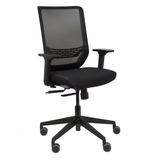 Silla de oficina Piqueras y Crespo To Sync Work Malla - Ruedas parquet - Negro