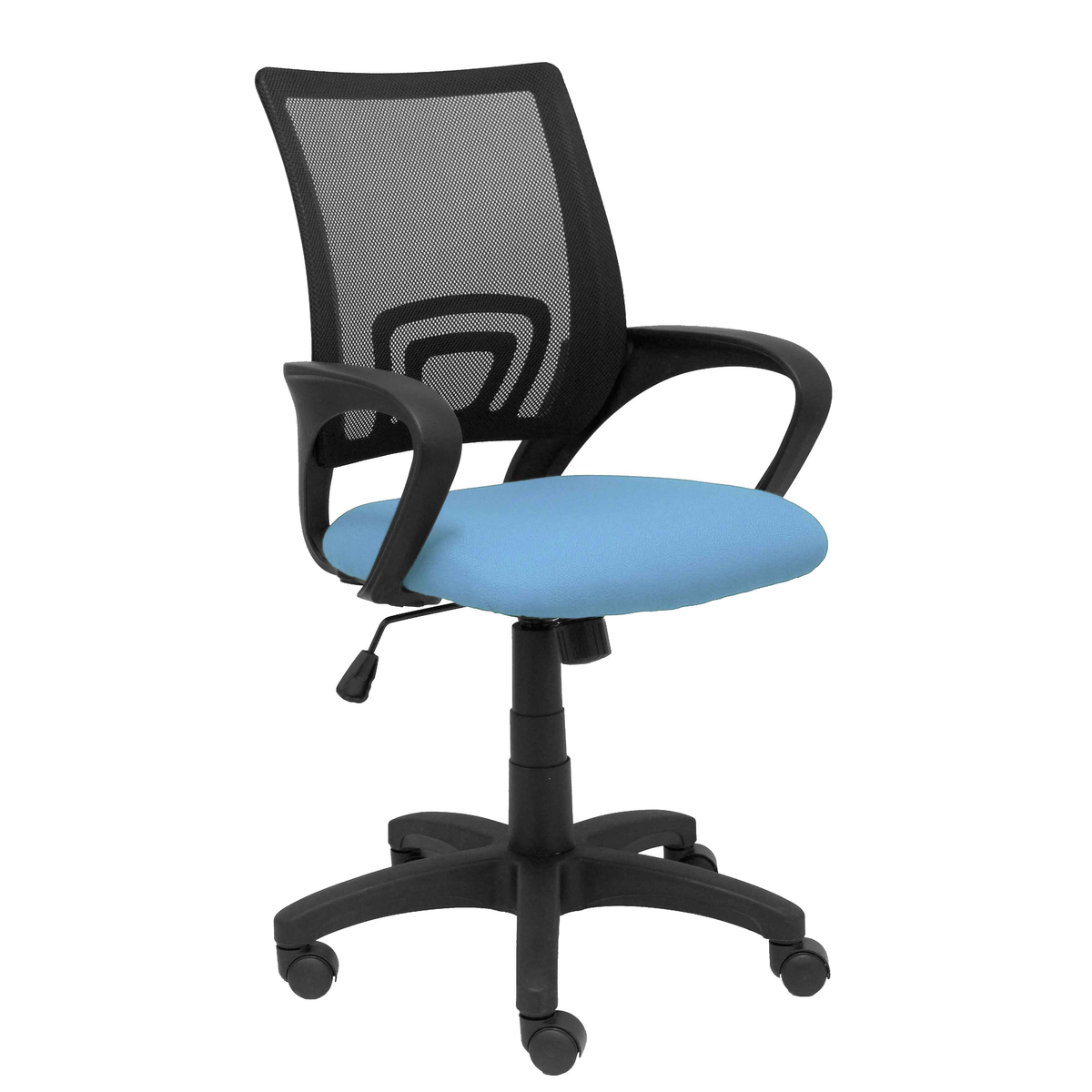 Silla de oficina Piqueras y Crespo Vianos Bali + Malla - Ref. fabricante 312BALI82 - Azul Cielo