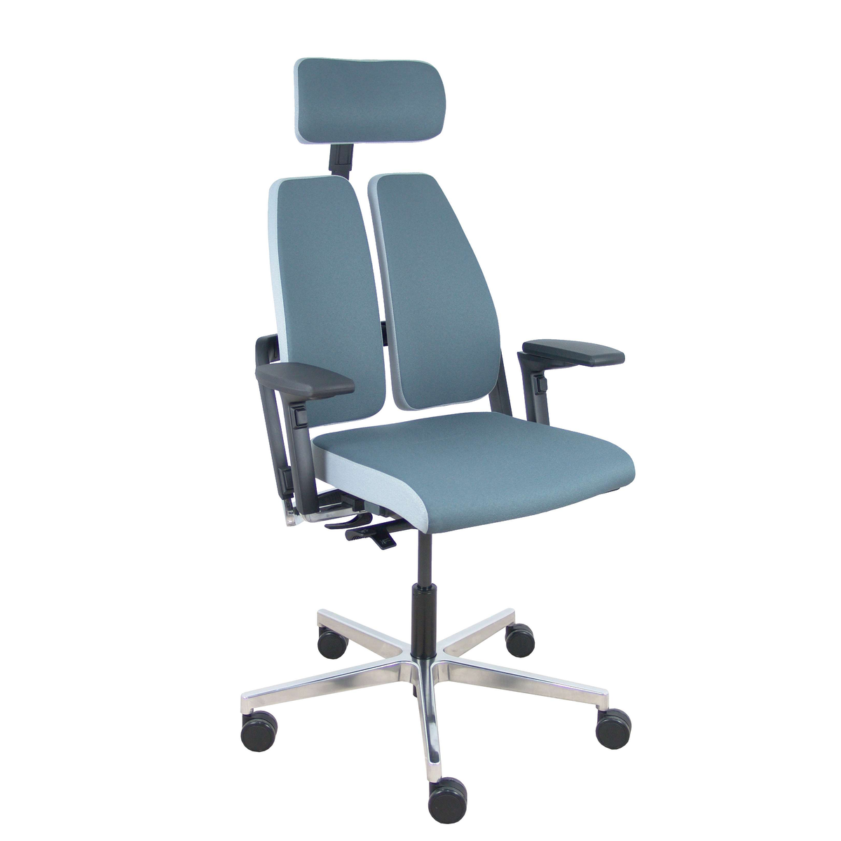 Silla de oficina Piqueras y Crespo Xilium - Brazos 4D · - Ref. fabricante 365DTKNBN80108078B3DC - Gris / Gris Claro