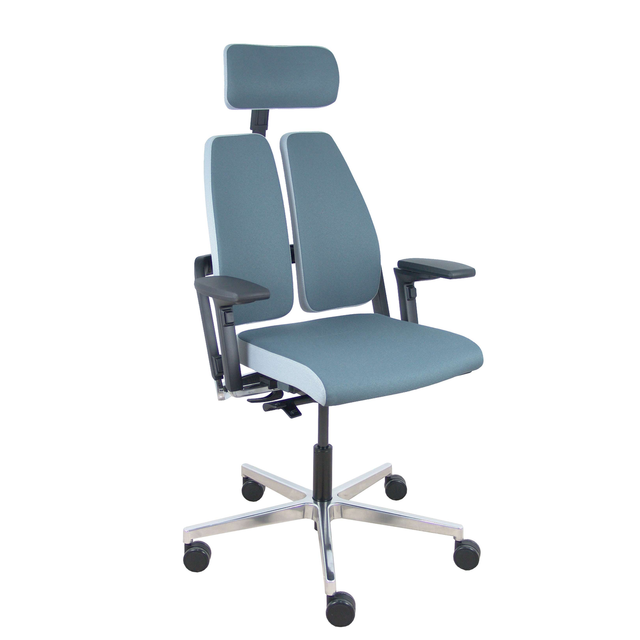 Silla de oficina Piqueras y Crespo Xilium - Brazos 4D · - Ref. fabricante 365DTKNBN80108078B3DC - Gris / Gris Claro