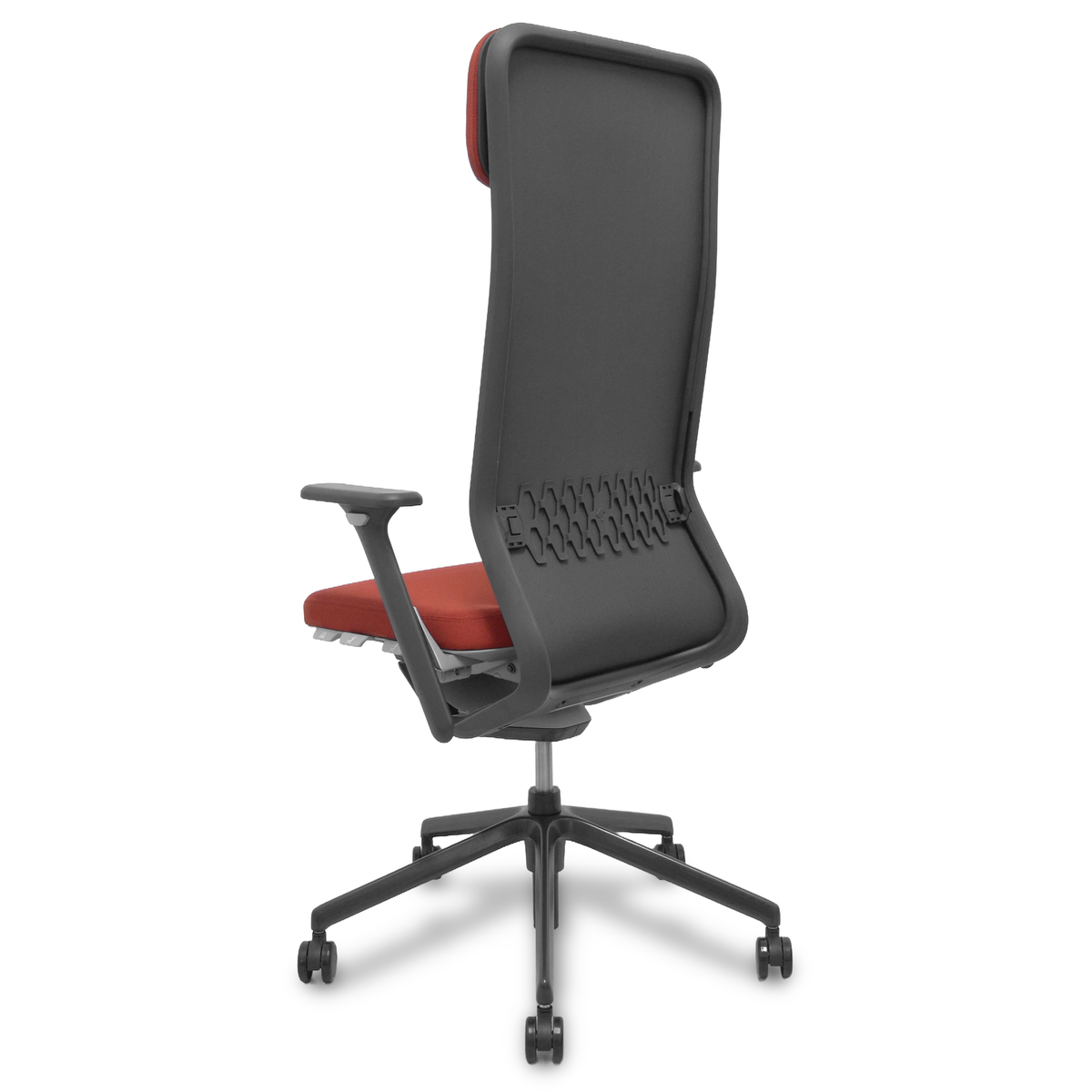 Silla de oficina Piqueras y Crespo Youteam - Sincro con traslack · Brazos 4D · Cabecero - Rojo