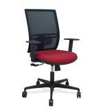 Silla de oficina Piqueras y Crespo Yunquera Malla + Bali - Ref. fabricante 400SM840B100B10B68R65 - Granate