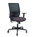 Silla de oficina Piqueras y Crespo Yunquera Malla + Bali - Ref. fabricante 400SM840B100B10B68R65 - Gris Oscuro