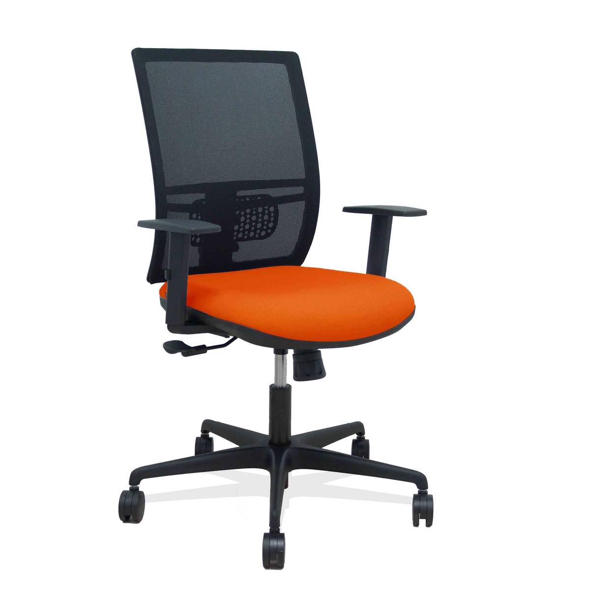 Silla de oficina Piqueras y Crespo Yunquera Malla + Bali - Ref. fabricante 400SM840B100B10B68R65 - Naranja Oscuro