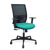 Silla de oficina Piqueras y Crespo Yunquera Malla + Bali - Ref. fabricante 400SM840B100B10B68R65 - Turquesa