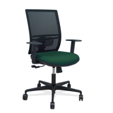 Silla de oficina Piqueras y Crespo Yunquera Malla + Bali - Ref. fabricante 400SM840B100B10B68R65 - Verde Botella