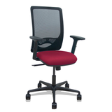 Silla de oficina Piqueras y Crespo Zulema Malla + Bali - Ref. fabricante 390SM840B100B2DB68R65 - Granate