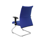 Sillón de oficina Piqueras y Crespo Albacete Confidente Patin - Ref. fabricante 208CPBALI100 - Azul
