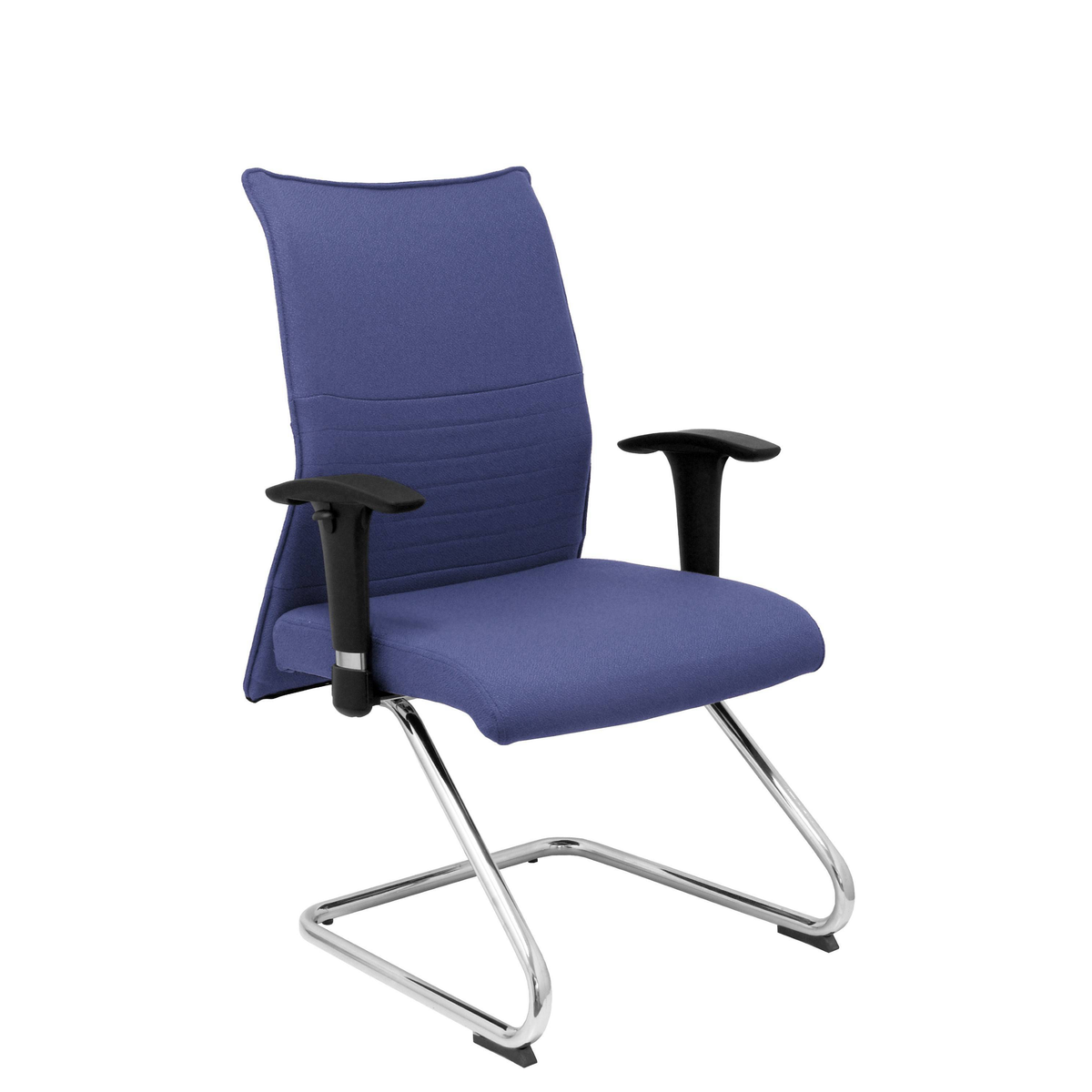 Sillón de oficina Piqueras y Crespo Albacete Confidente Patin - Ref. fabricante 208CPBALI100 - Azul Claro