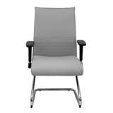 Sillón de oficina Piqueras y Crespo Albacete Confidente Patin - Ref. fabricante 208CPBALI100 - Gris Claro