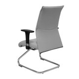 Sillón de oficina Piqueras y Crespo Albacete Confidente Patin - Ref. fabricante 208CPBALI100 - Gris Claro