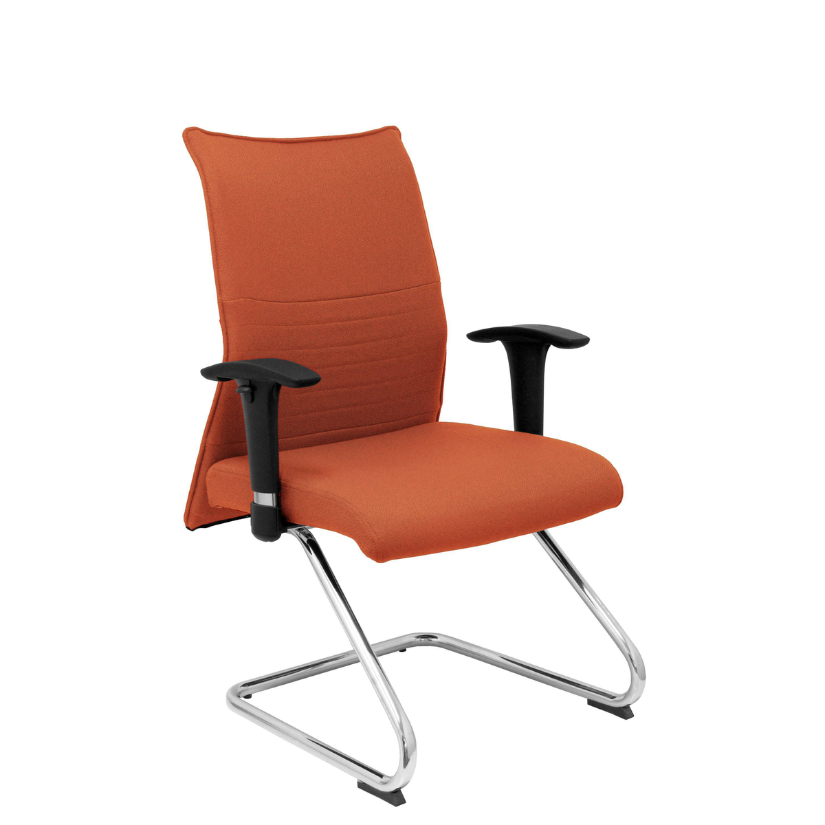 Sillón de oficina Piqueras y Crespo Albacete Confidente Patin - Ref. fabricante 208CPBALI100 - Marron