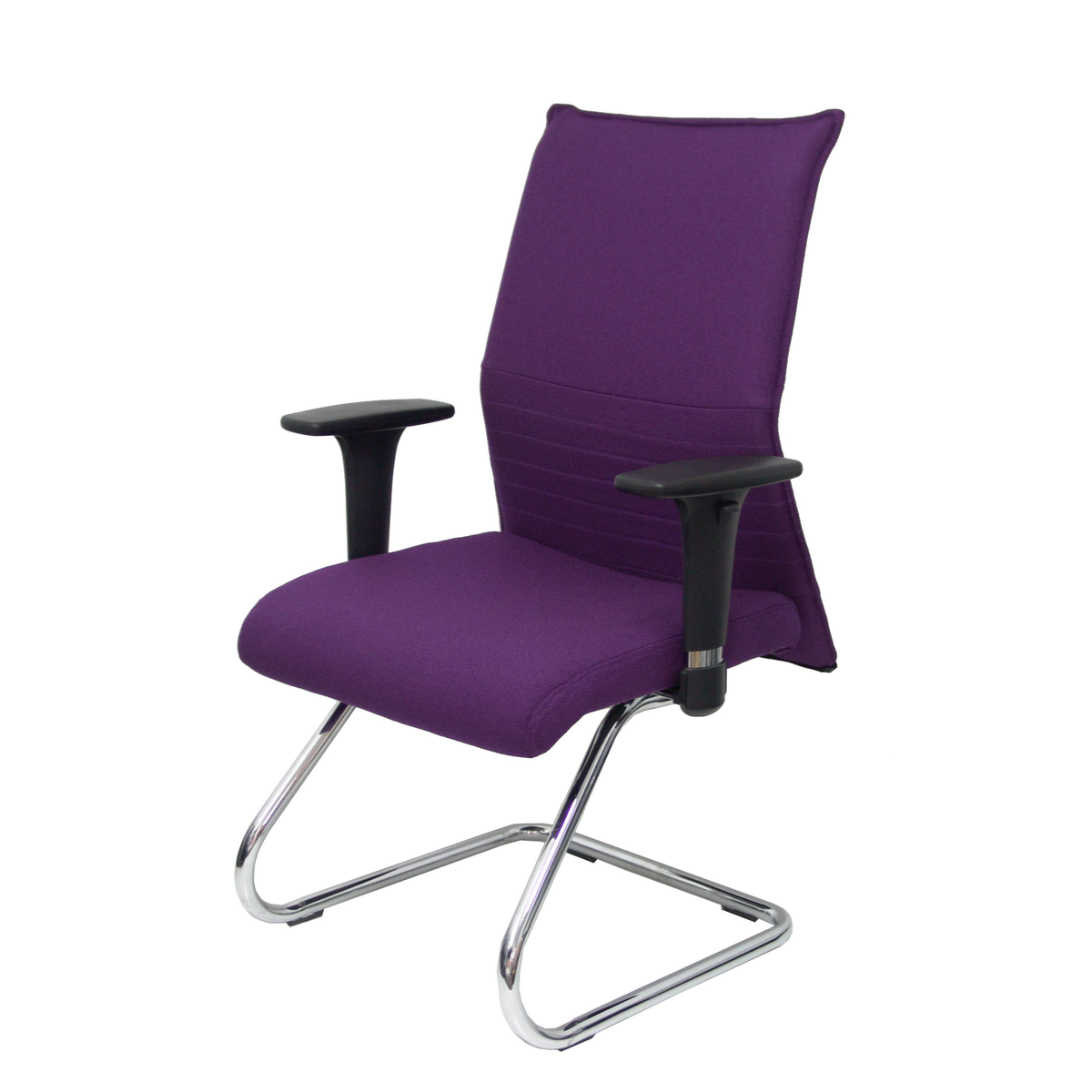 Sillón de oficina Piqueras y Crespo Albacete Confidente Patin - Ref. fabricante 208CPBALI100 - Morado