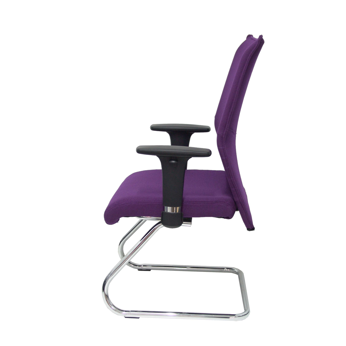 Sillón de oficina Piqueras y Crespo Albacete Confidente Patin - Ref. fabricante 208CPBALI100 - Morado