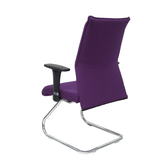 Sillón de oficina Piqueras y Crespo Albacete Confidente Patin - Ref. fabricante 208CPBALI100 - Morado