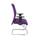 Sillón de oficina Piqueras y Crespo Albacete Confidente Patin - Ref. fabricante 208CPBALI100 - Morado