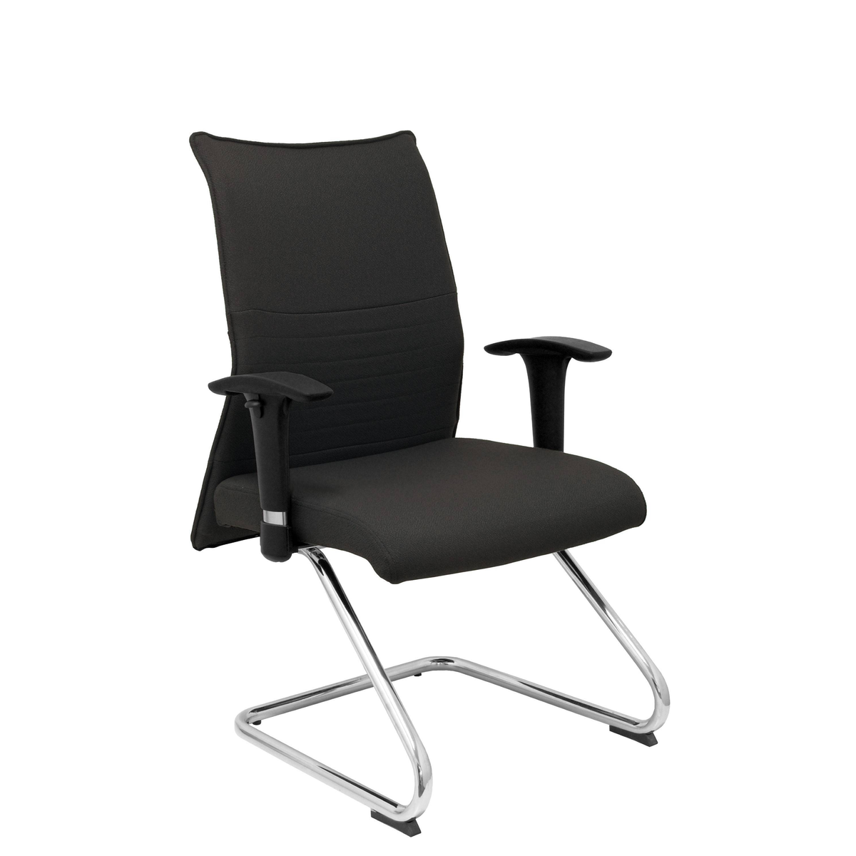 Sillón de oficina Piqueras y Crespo Albacete Confidente Patin - Ref. fabricante 208CPBALI100 - Negro