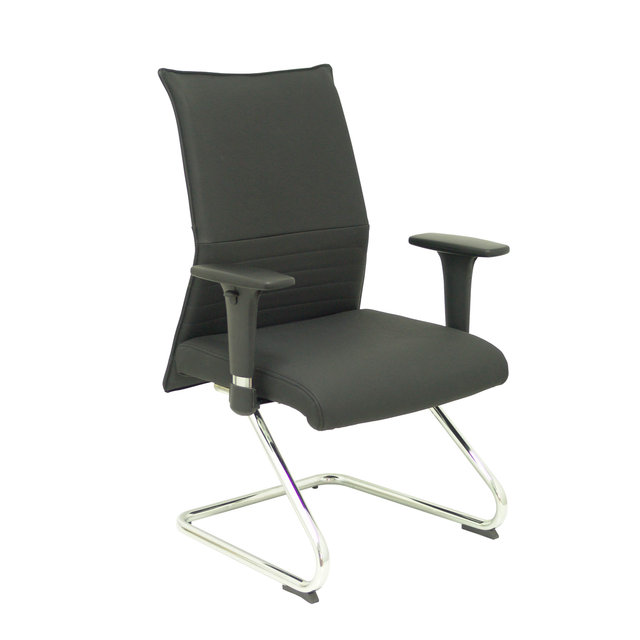 Sillón de oficina Piqueras y Crespo Albacete Confidente Patin Piel - Negro