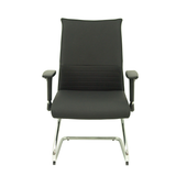 Sillón de oficina Piqueras y Crespo Albacete Confidente Patin Piel - Negro